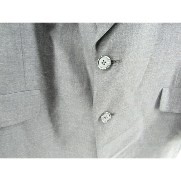 Hart Schaffner & Marx Micron 2000 Charcoal Gray Wool 2 Button Jacket Blazer 44 R - Picture 3 of 12